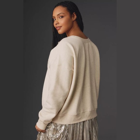 NEW Maeve Size XL Embellished Collar Pullover - Peach - Picture 6 of 7